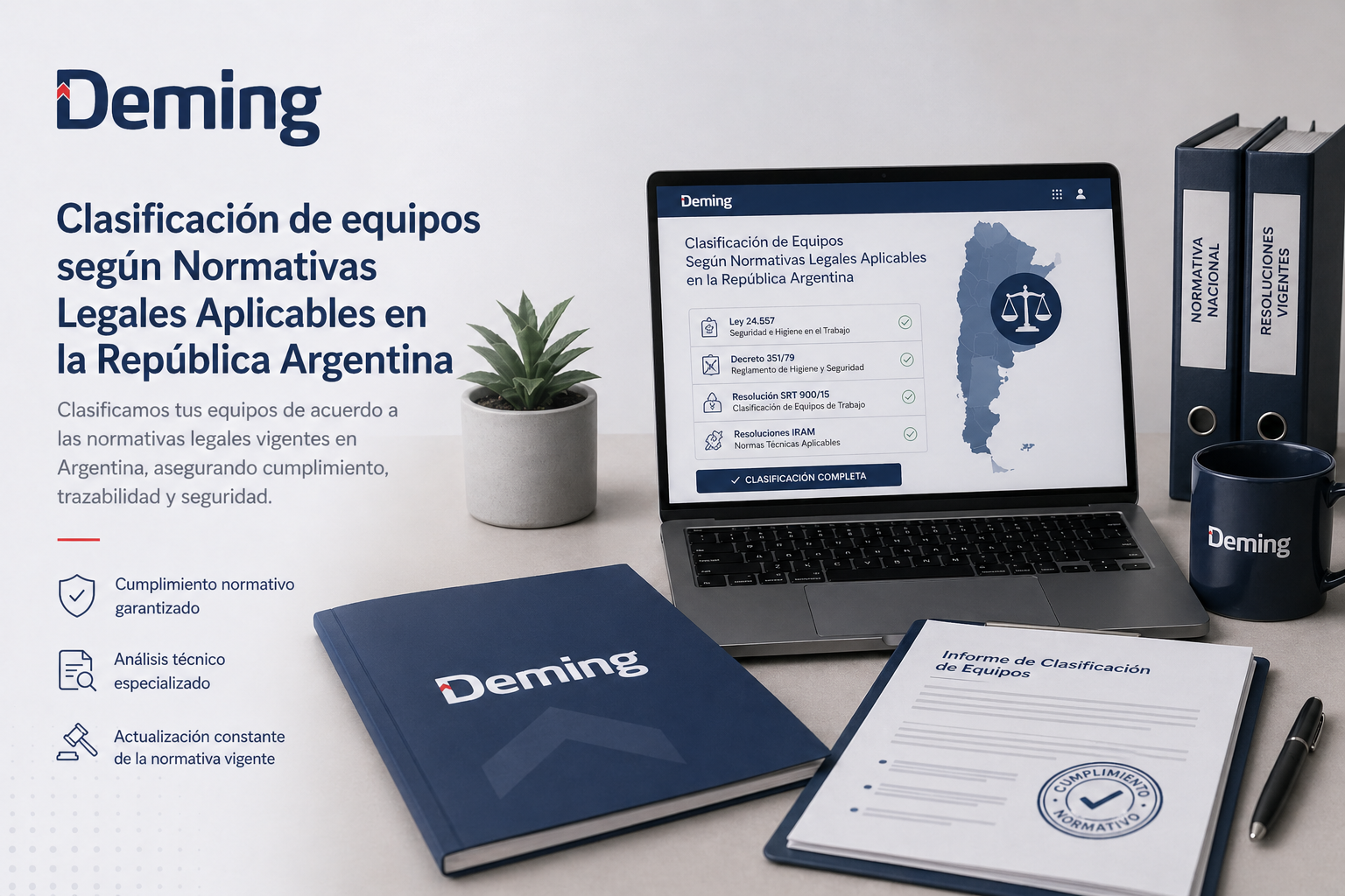 Clasificación de equipos según Normativas Legales Aplicables en la República Argentina