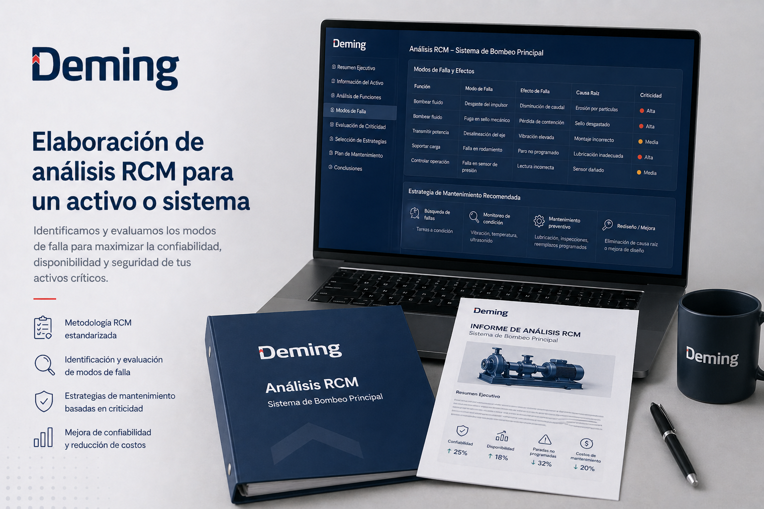 Elaboración de análisis RCM para un activo o sistema