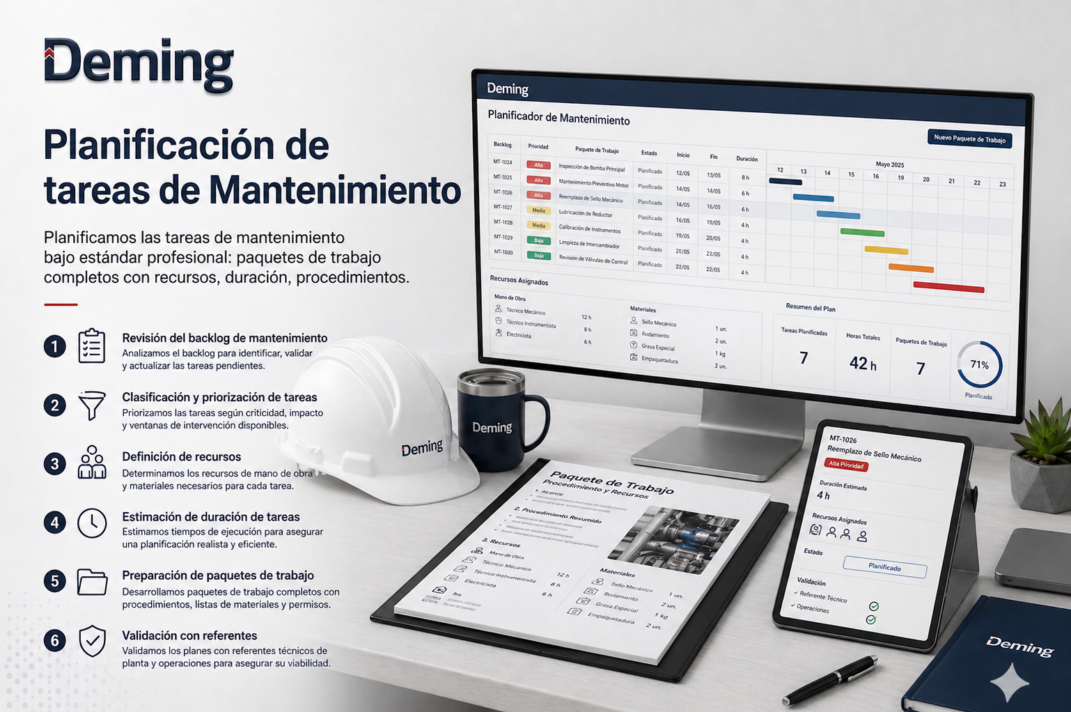 Planificación de tareas de Mantenimiento